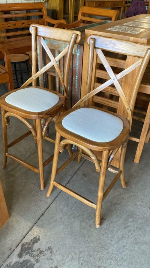 Imagem do produto Banqueta Paris com Assento Palha Sintética